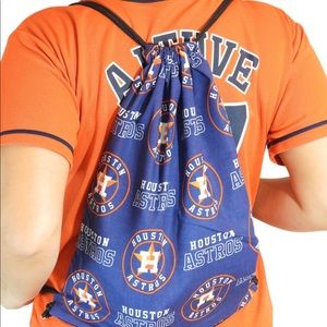 Astros Drawstring Bag /with Zipper Pouch